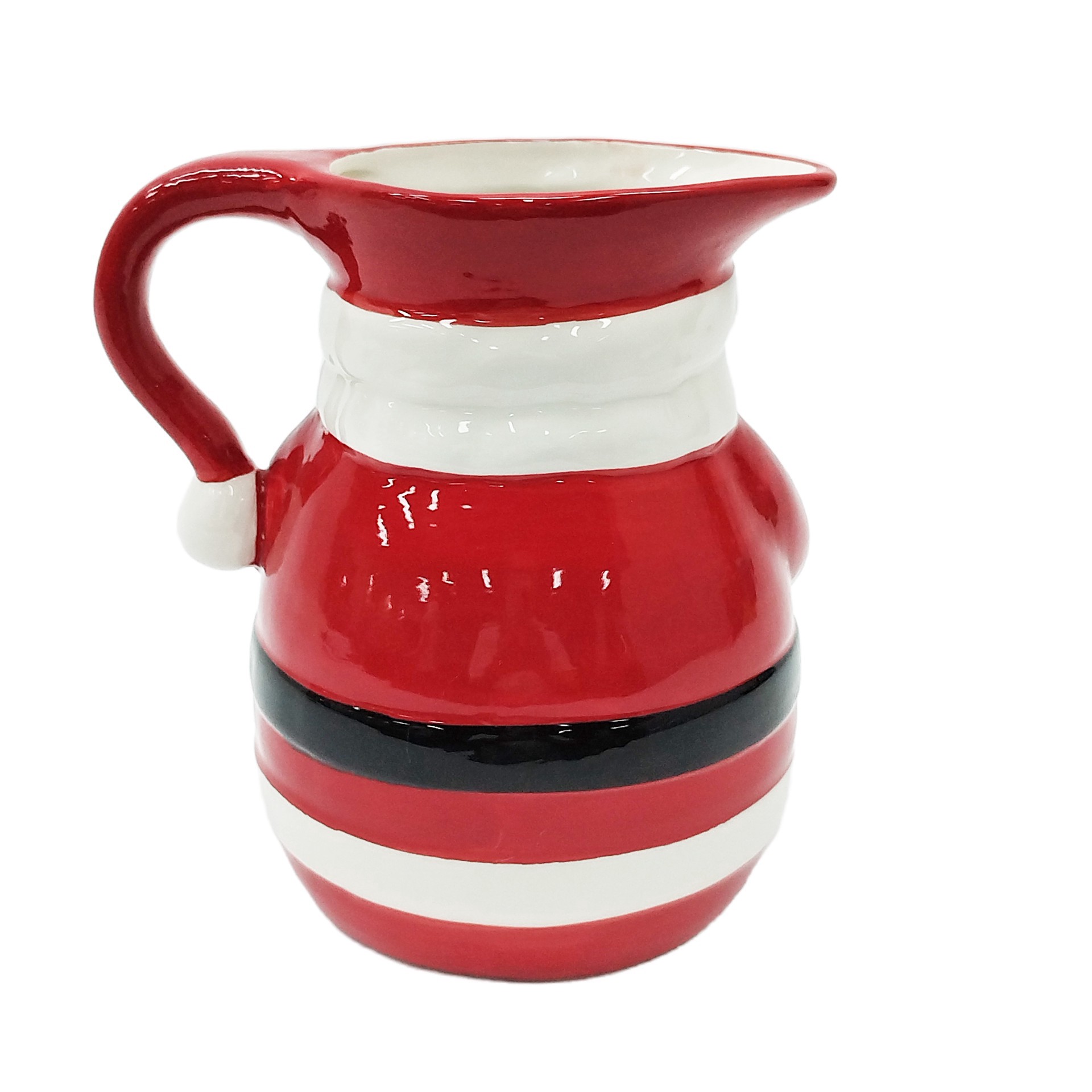 slide 2 of 2, 50.75oz. Santa With Glasses Ceramic Pitcher By Ashland, 50.75 oz