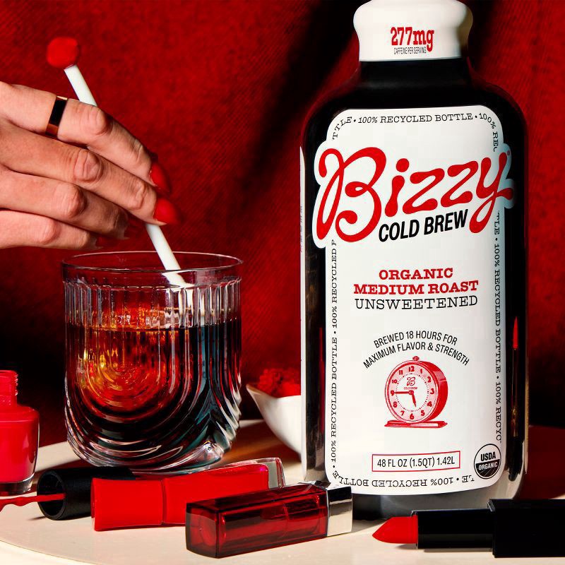 slide 4 of 5, Bizzy Coffee Coffee, Organic, Medium Roast, Cold Brew, 48 fl oz
