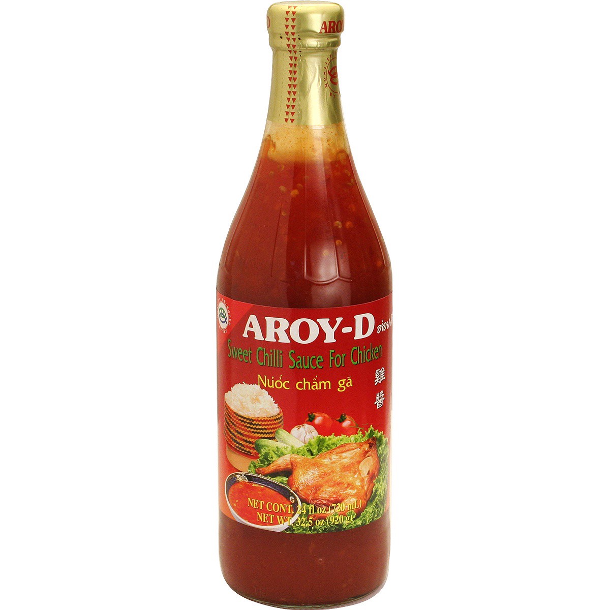 slide 1 of 1, Aroy-D Sweet Chili Sauce For Chicken, 24 fl oz