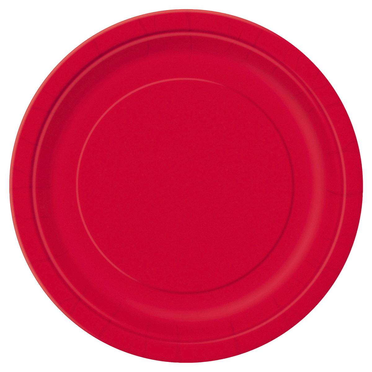 slide 1 of 1, Unique Industries Red Plate, 20 ct