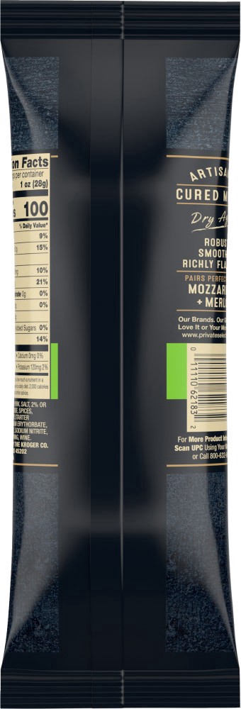 slide 6 of 6, Private Selection Artisanal Dry Aged Cured Italian Dry Salami, 6 oz