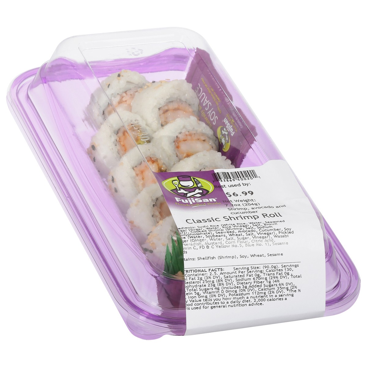 slide 6 of 12, Fujisan Classic Shrimp Roll Sushi 7.2 oz, 7.2 oz