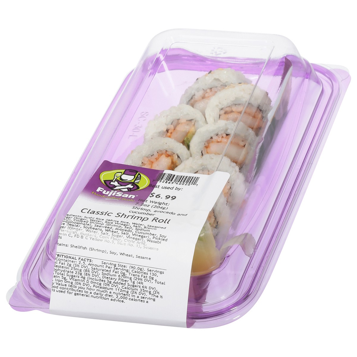 slide 7 of 12, Fujisan Classic Shrimp Roll Sushi 7.2 oz, 7.2 oz