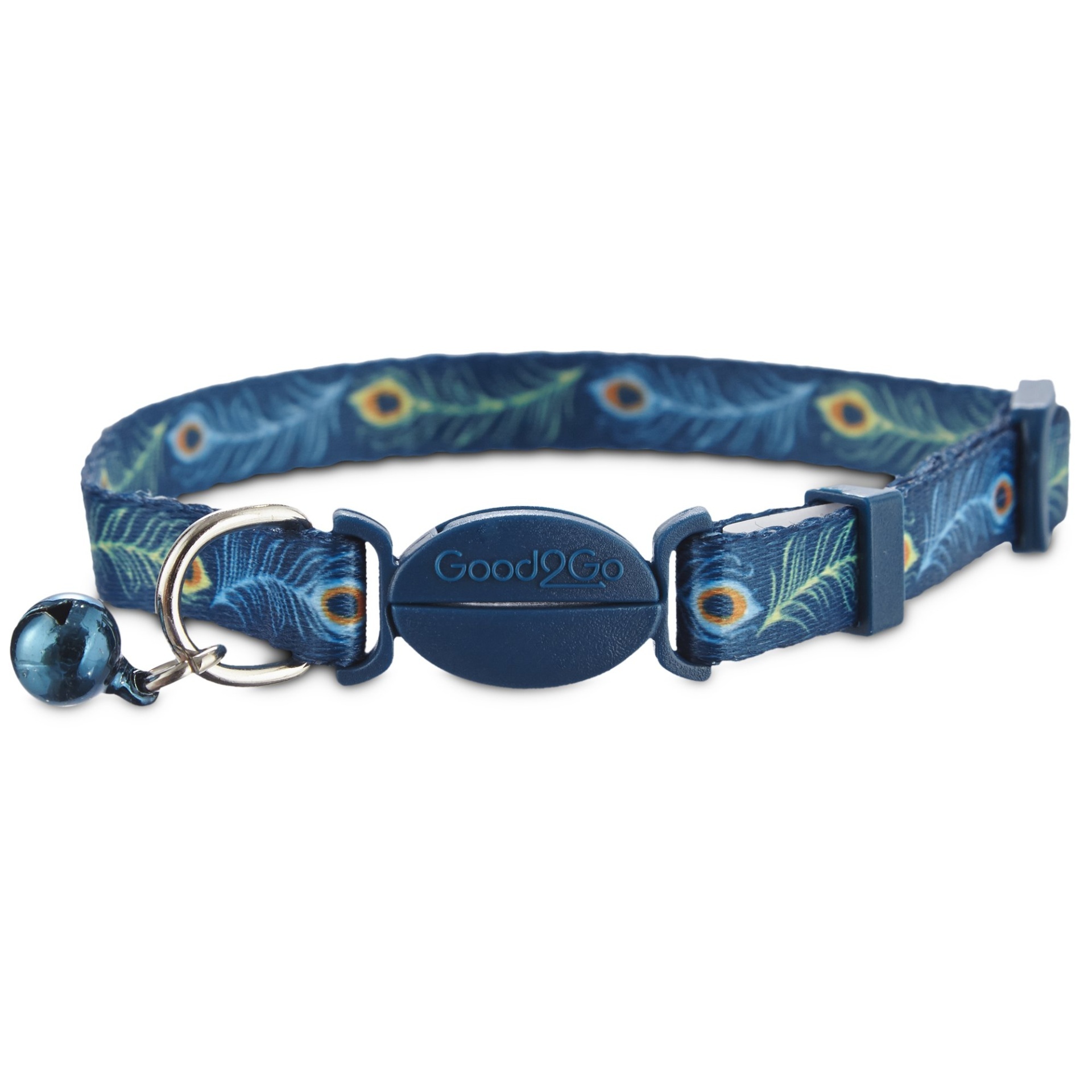 slide 1 of 1, Good2Go Peacock Print Cat Collar, 1 ct