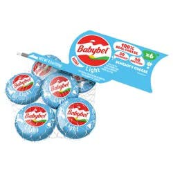 Babybel Mini Babybel Light Snack Cheese, 6 Pack (4.2 oz)