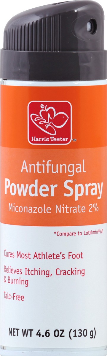 slide 1 of 3, Harris Teeter Medicated Athlete's Foot Antifungal Powder Spray, 4.6 oz