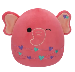 Squishmallows Elephant Wrapped with Heart Strings - Pink