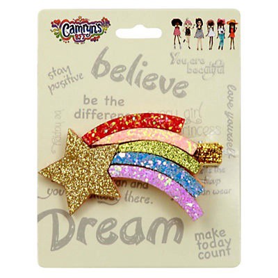 slide 1 of 6, Camryn's BFF Rainbow Hair Clip, 1 ct