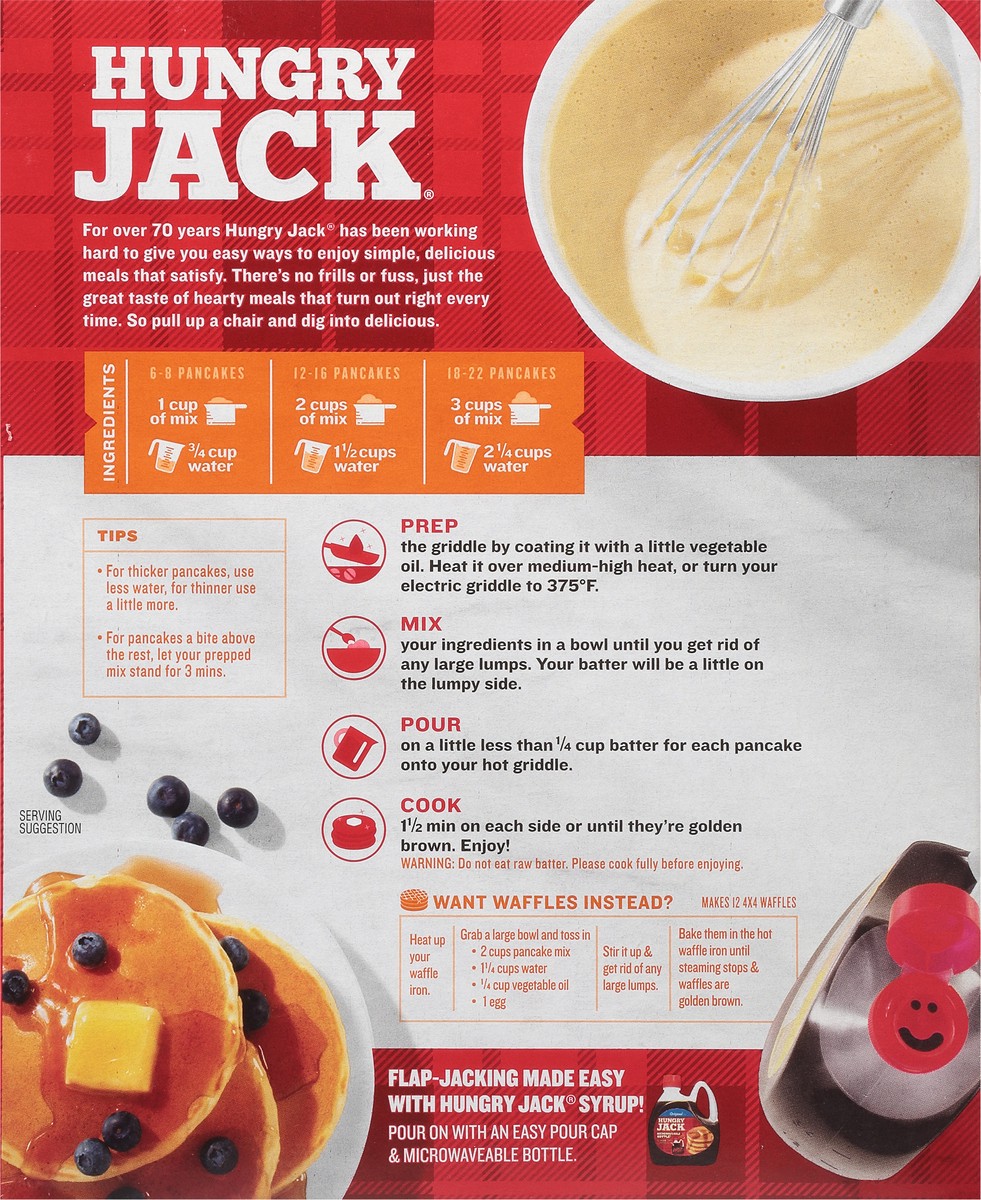 slide 8 of 9, Hungry Jack Complete Buttermilk Pancake & Waffle Mix 80 oz, 5 lb