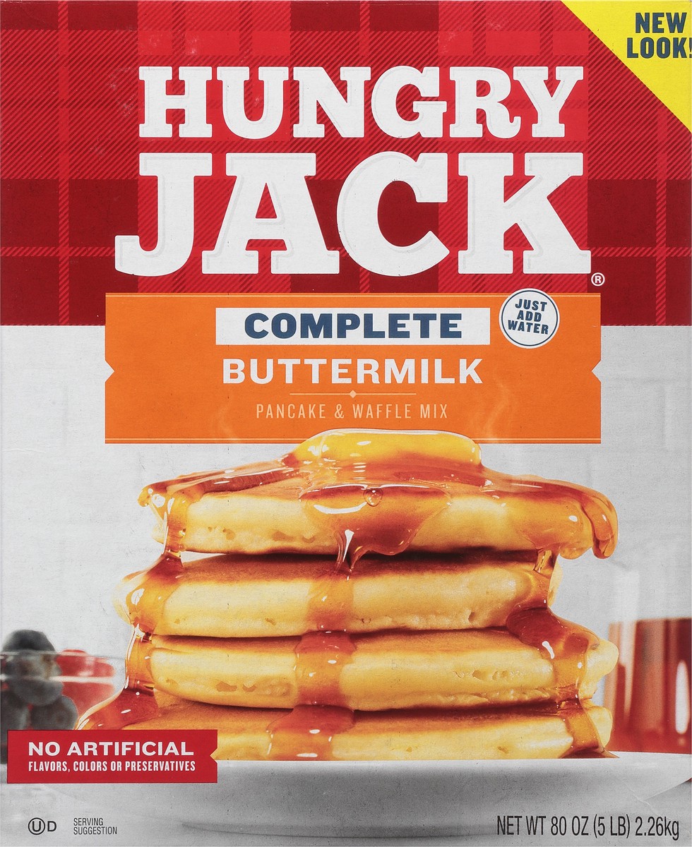 slide 6 of 9, Hungry Jack Complete Buttermilk Pancake & Waffle Mix 80 oz, 5 lb