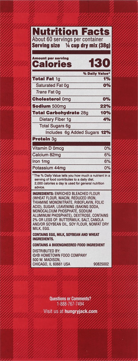 slide 2 of 9, Hungry Jack Complete Buttermilk Pancake & Waffle Mix 80 oz, 5 lb