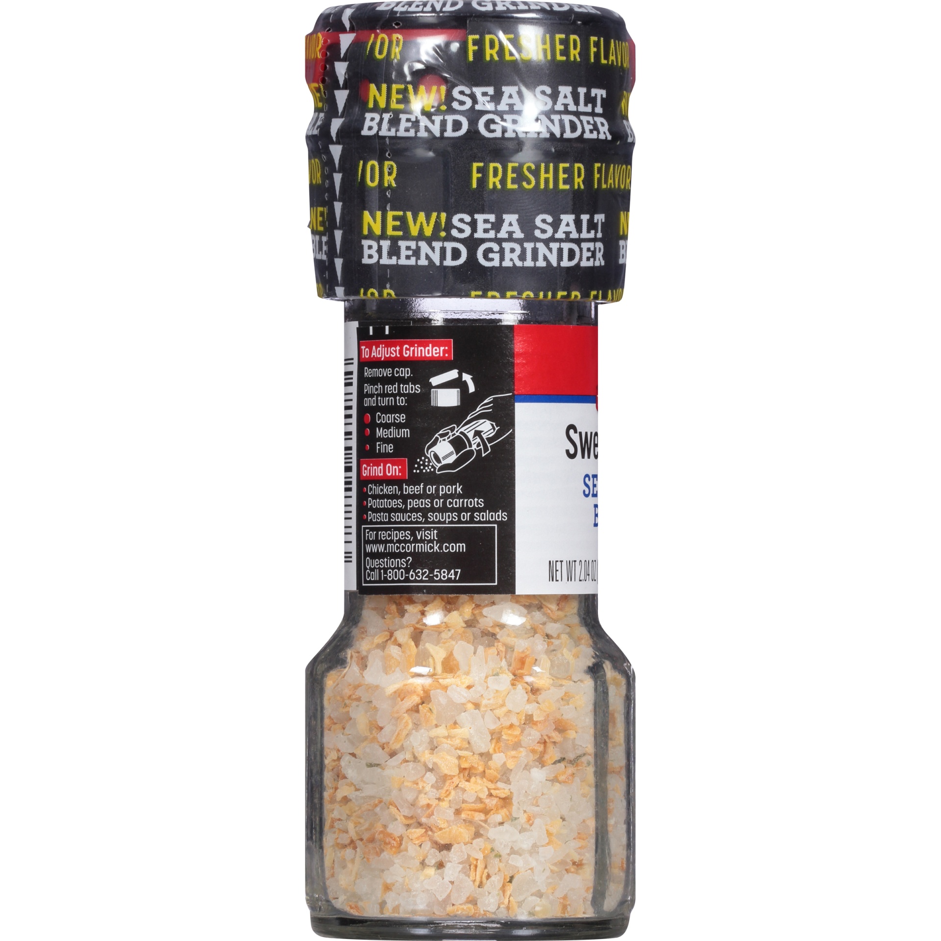 McCormick Sweet Onion Sea Salt Grinder 2.04 oz Shipt