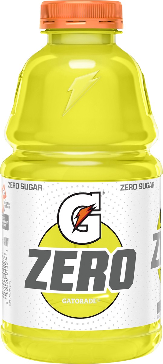 slide 3 of 6, Gatorade Zero Zero Sugar Lemon-Lime Thirst Quencher 32 oz, 28 oz