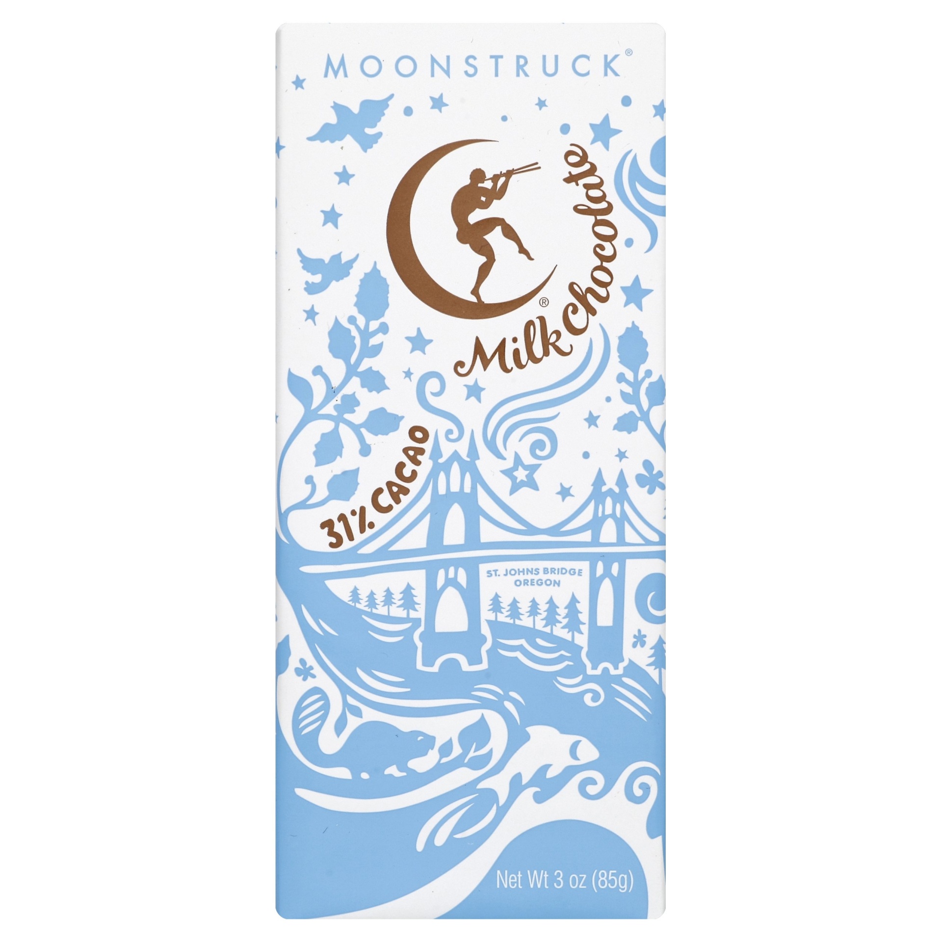 slide 1 of 1, Moonstruck Milk Chocolate Bar, 3 oz