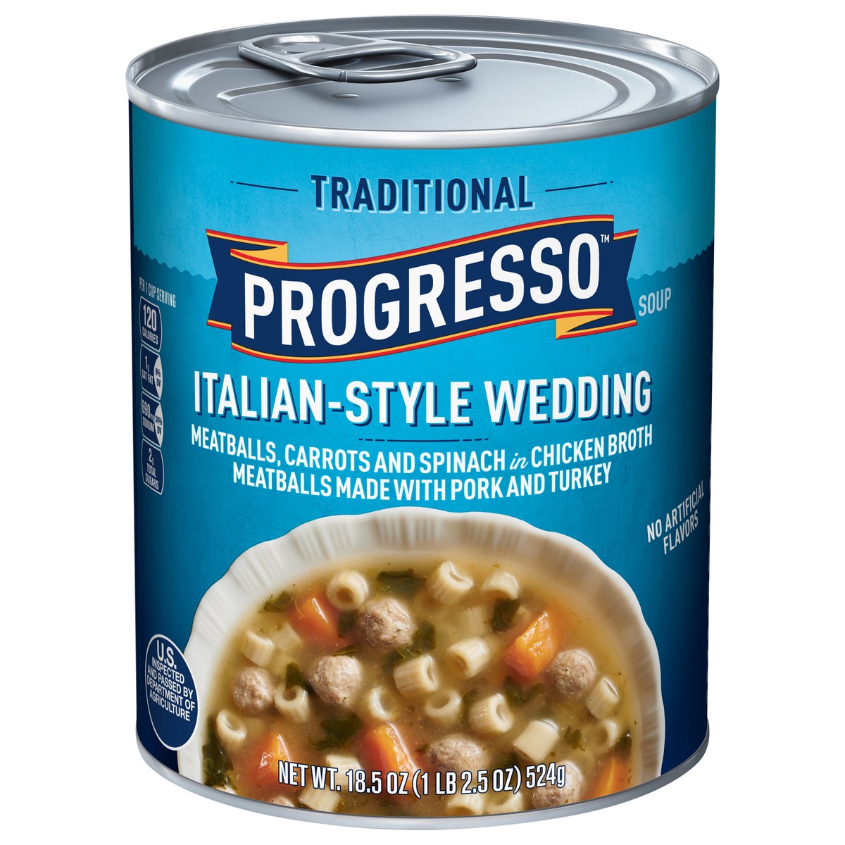slide 1 of 3, Progresso Italian-Style Wedding Soup, Traditional Canned Soup, 18.5 oz, 18.5 oz