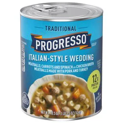 Progresso Italian-Style Wedding Soup, Traditional Canned Soup, 18.5 oz