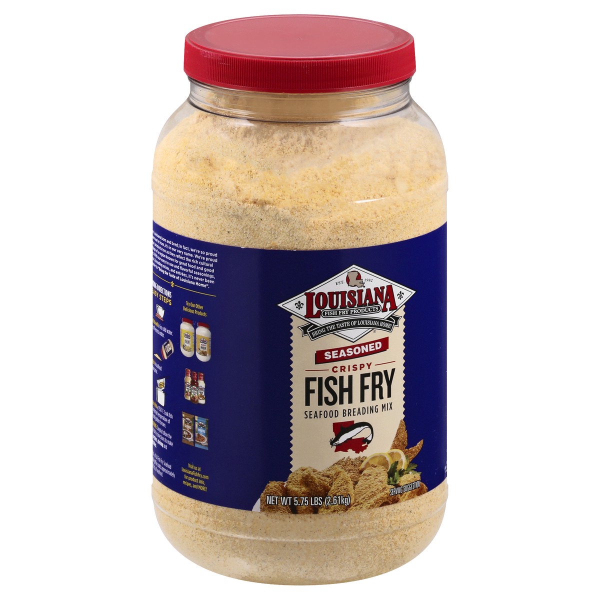 slide 3 of 9, Louisiana Fish Fry Seafood Breading Mix, 5.75 lb