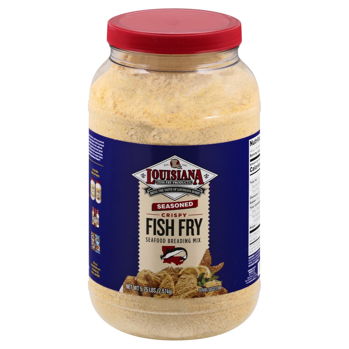 slide 1 of 9, Louisiana Fish Fry Seafood Breading Mix, 5.75 lb