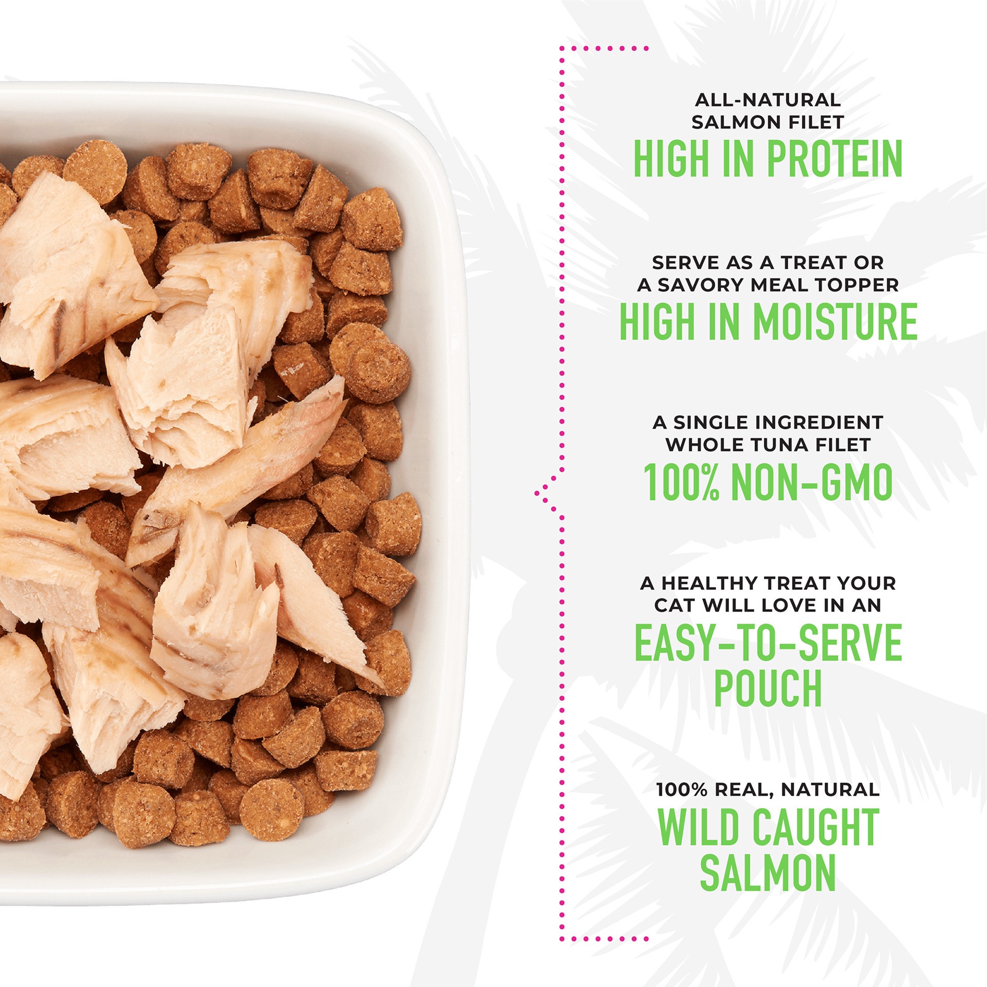 slide 3 of 8, Tiki Cat Filets Wet Cat Food Topper Salmon 1 oz. Pouch, 1 ct