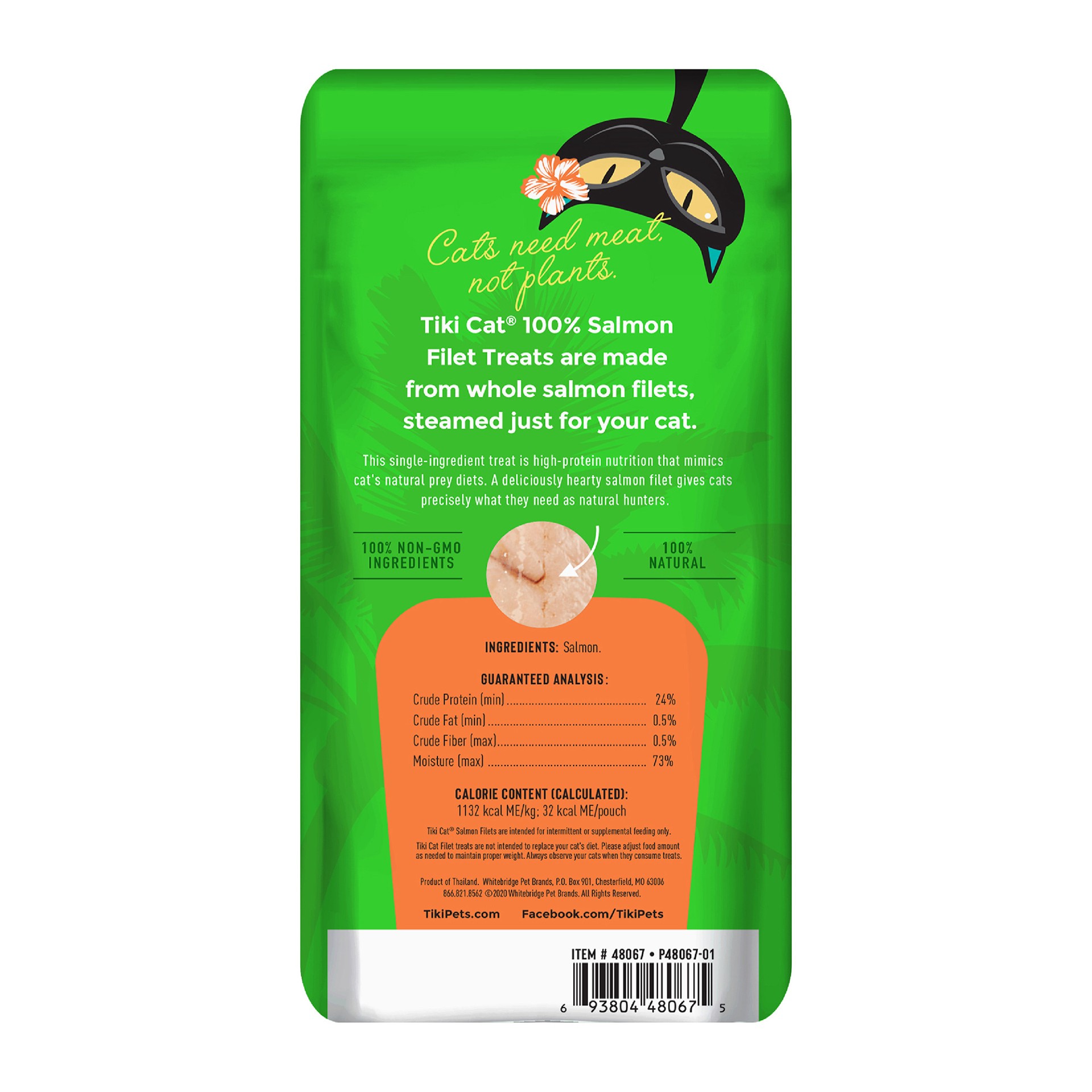 slide 2 of 8, Tiki Cat Filets Wet Cat Food Topper Salmon 1 oz. Pouch, 1 ct