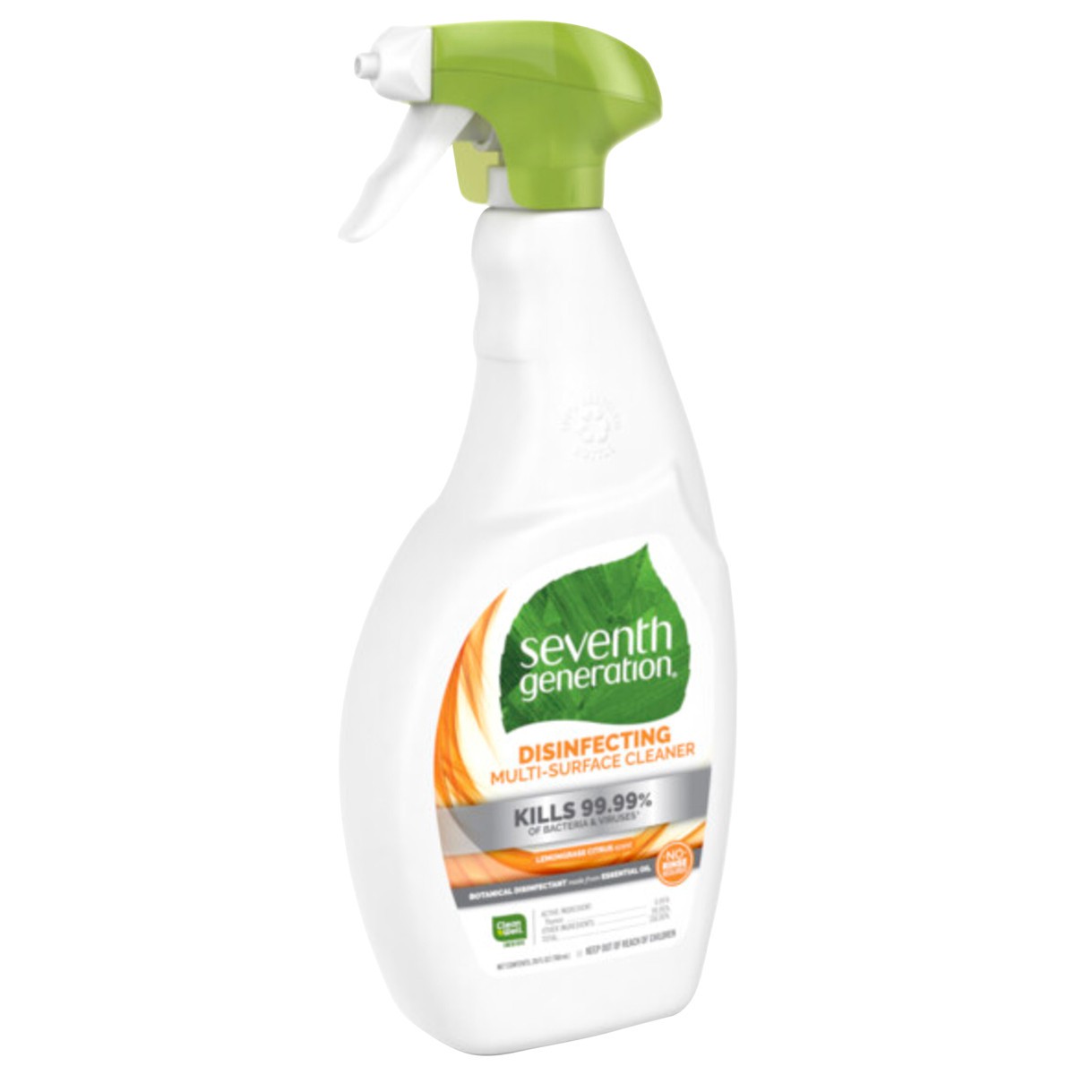 slide 2 of 5, Seventh Generation Disinfecting Spray Lemongrass Citrus, 26 oz, 26 oz