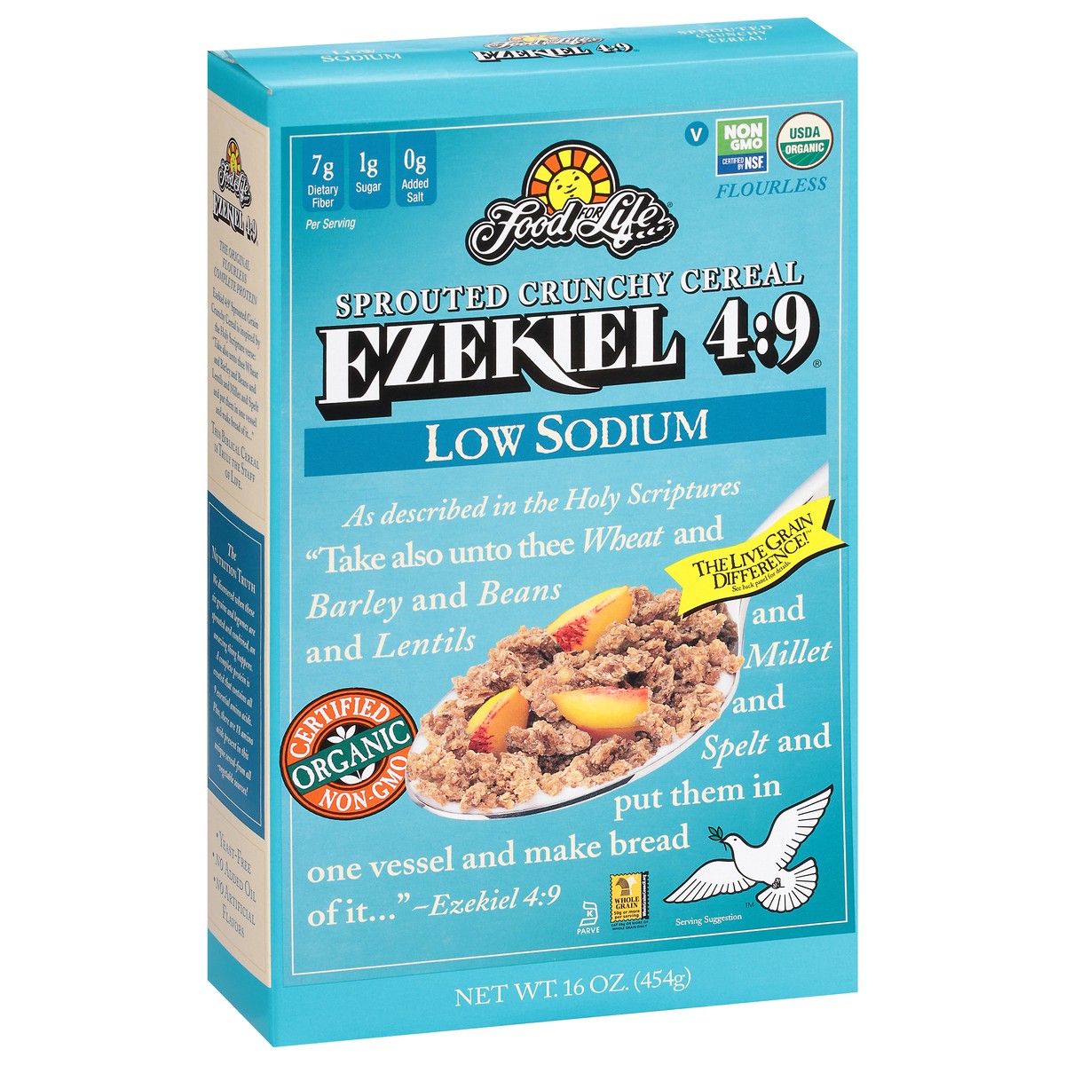 slide 3 of 9, Ezekiel 4:9 Low Sodium Sprouted Crunchy Cereal 16 oz, 16 oz