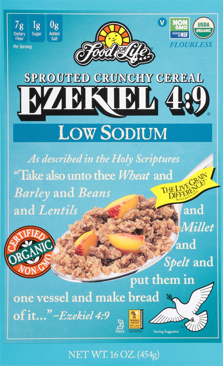 slide 8 of 9, Ezekiel 4:9 Low Sodium Sprouted Crunchy Cereal 16 oz, 16 oz