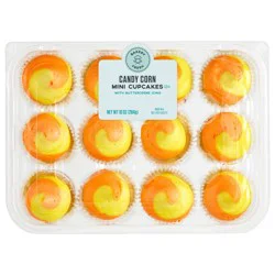 Bakery Fresh Candy Corn Mini Cupcakes