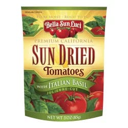 Bella Sun Luci Sun Dried Tomatoes With Italian Basil, Julienne Cut, 3 oz