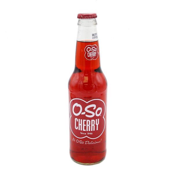 slide 1 of 1, O-So Cherry Soda, 12 oz