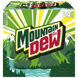 Mountain Dew Soda Citrus 12 Fl Oz 24 Count