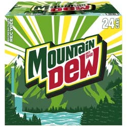 Mountain Dew Soda Citrus 12 Fl Oz 24 Count
