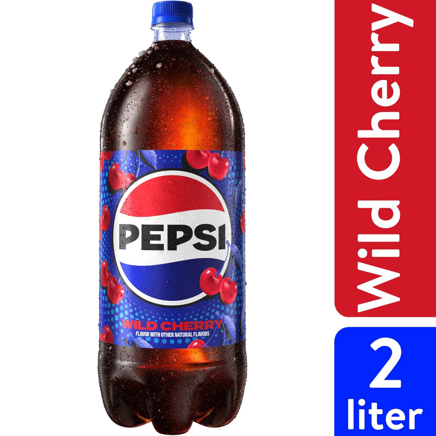 slide 1 of 13, Pepsi Cola, Wild Cherry, 2 liter