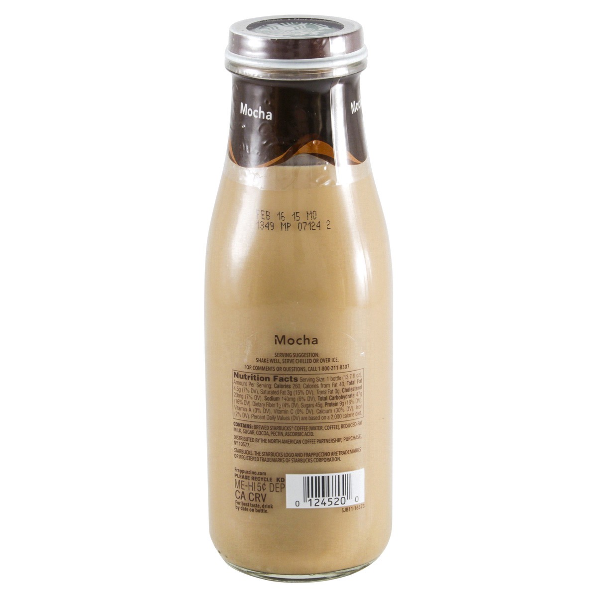 slide 2 of 2, Starbucks Frappuccino Chilled Coffee Drink Mocha - 13.70 fl oz, 13.7 fl oz