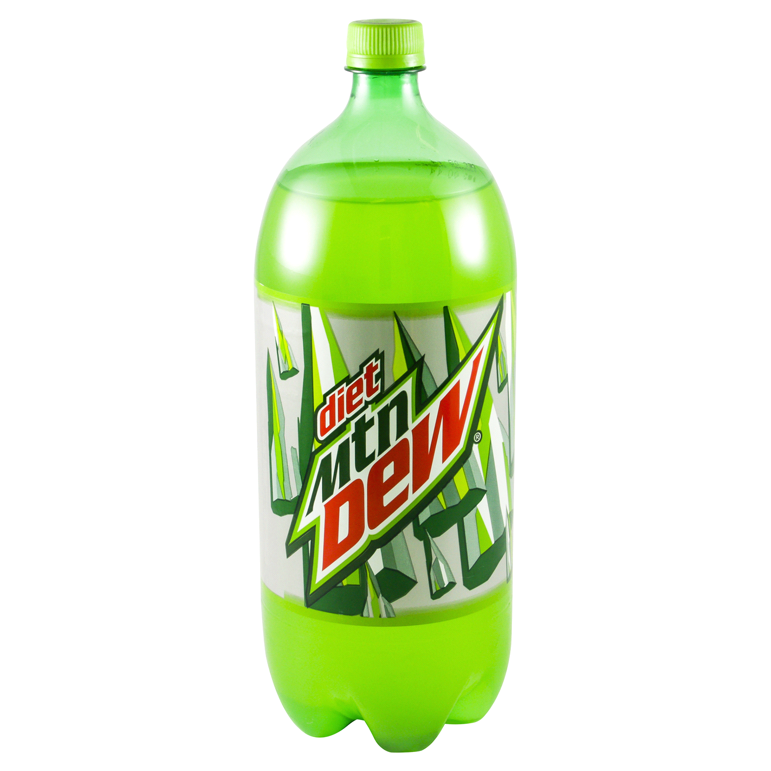 slide 1 of 3, Mountain Dew Diet Soda Citrus 2 Liter, 2.1 qt