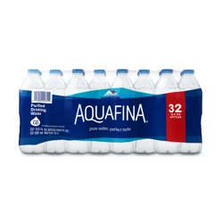 Aquafina Purified Drinking Water 16.9 Fl Oz, 32 Count