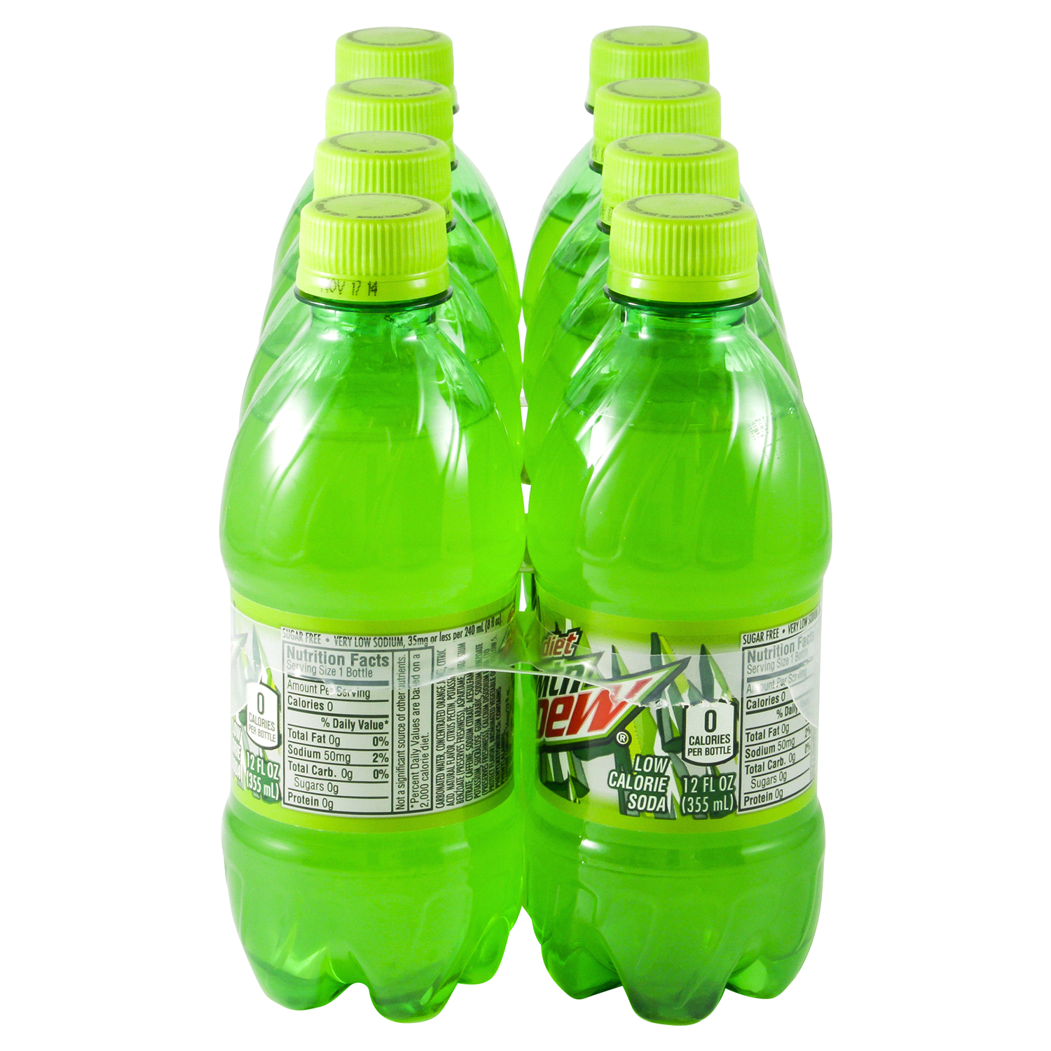 slide 3 of 3, Diet Mountain Dew Diet Soda 8pk, 8 ct; 12 oz