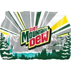 Diet Mountain Dew Diet Soda Citrus 12 Fl Oz, 8 Count