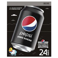 slide 5 of 9, Pepsi Zero Sugar Soda Cola 12 Fl Oz 24 Count, 24 ct; 12 oz