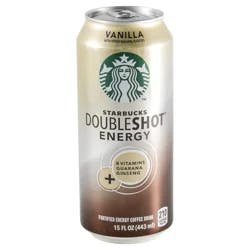 Starbucks Double Shot Energy Coffee Beverage Vanilla Flavored 15 Fl Oz Can