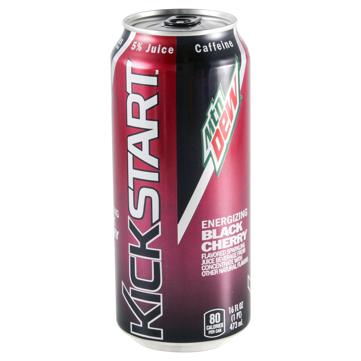 slide 3 of 3, Mountain Dew Sparkling Juice Beverage , Energizing Black Cherry Flavored, 16 oz