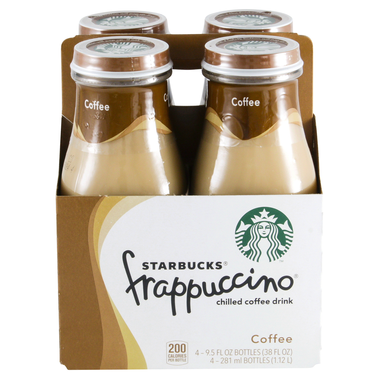 slide 1 of 3, Starbucks Frappuccino Chilled Coffee Drink Coffee 9.5 Fl Oz 4 Count Bottle, 4 ct; 9.5 fl oz