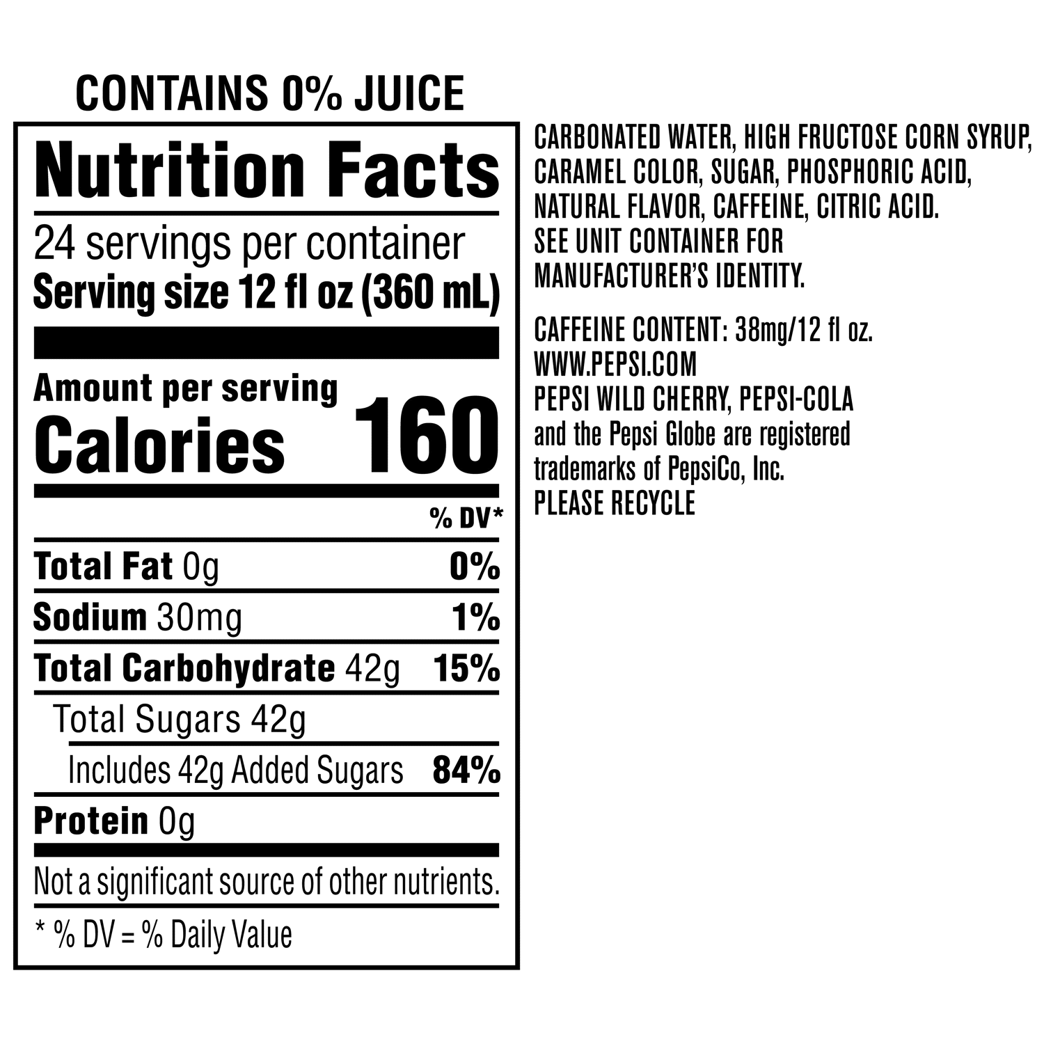 slide 2 of 2, Pepsi WIld Cherry Colda, 24 ct; 12 fl oz