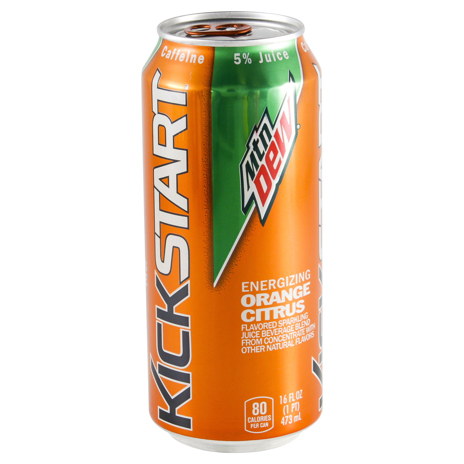 slide 3 of 3, Mountain Dew Kickstart Flavored Juice Drink Energizing Orange Citrus 16 Fl Oz, 16 fl oz
