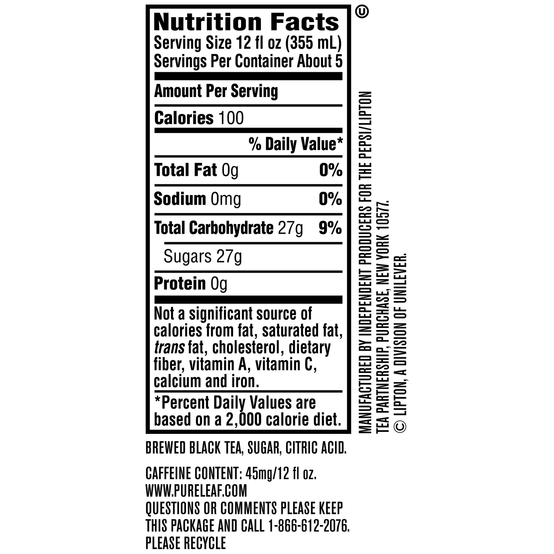 slide 3 of 3, Pure Leaf Real Brewed Tea Sweet Tea 64 Fl Oz, 64 fl oz