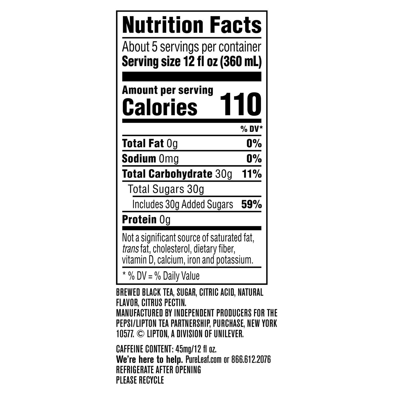 slide 2 of 2, Lipton Raspberry Real Brewed Tea, 64 fl oz