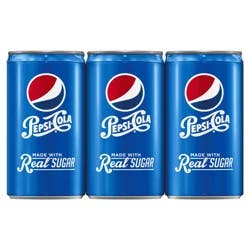 Pepsi Cola with Real Sugar 7.5 Fluid Ounce Aluminum Can