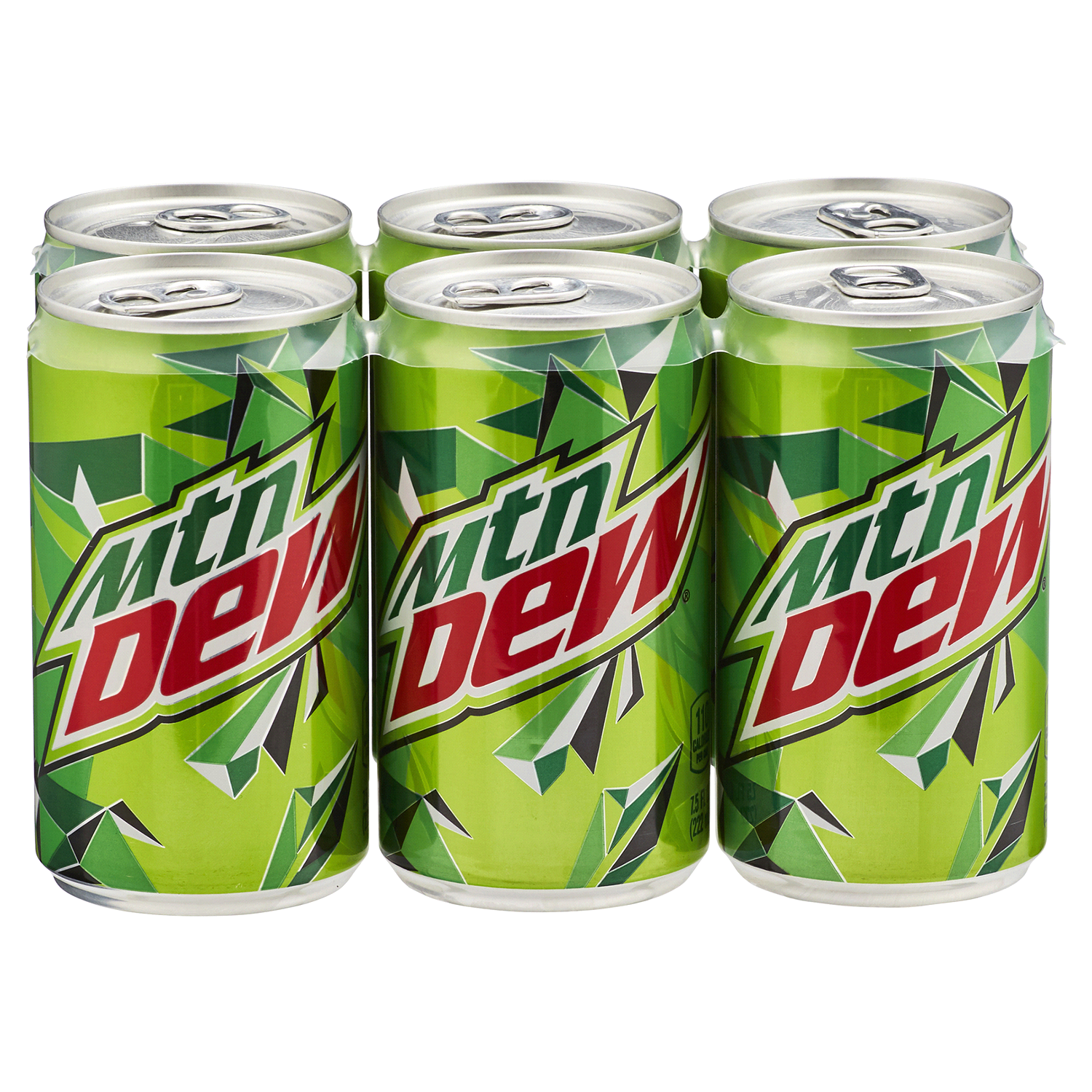 slide 1 of 1, Mountain Dew Soda Mini Cans 7.5 Fl Oz 6 Count, 6 ct; 7.5 oz