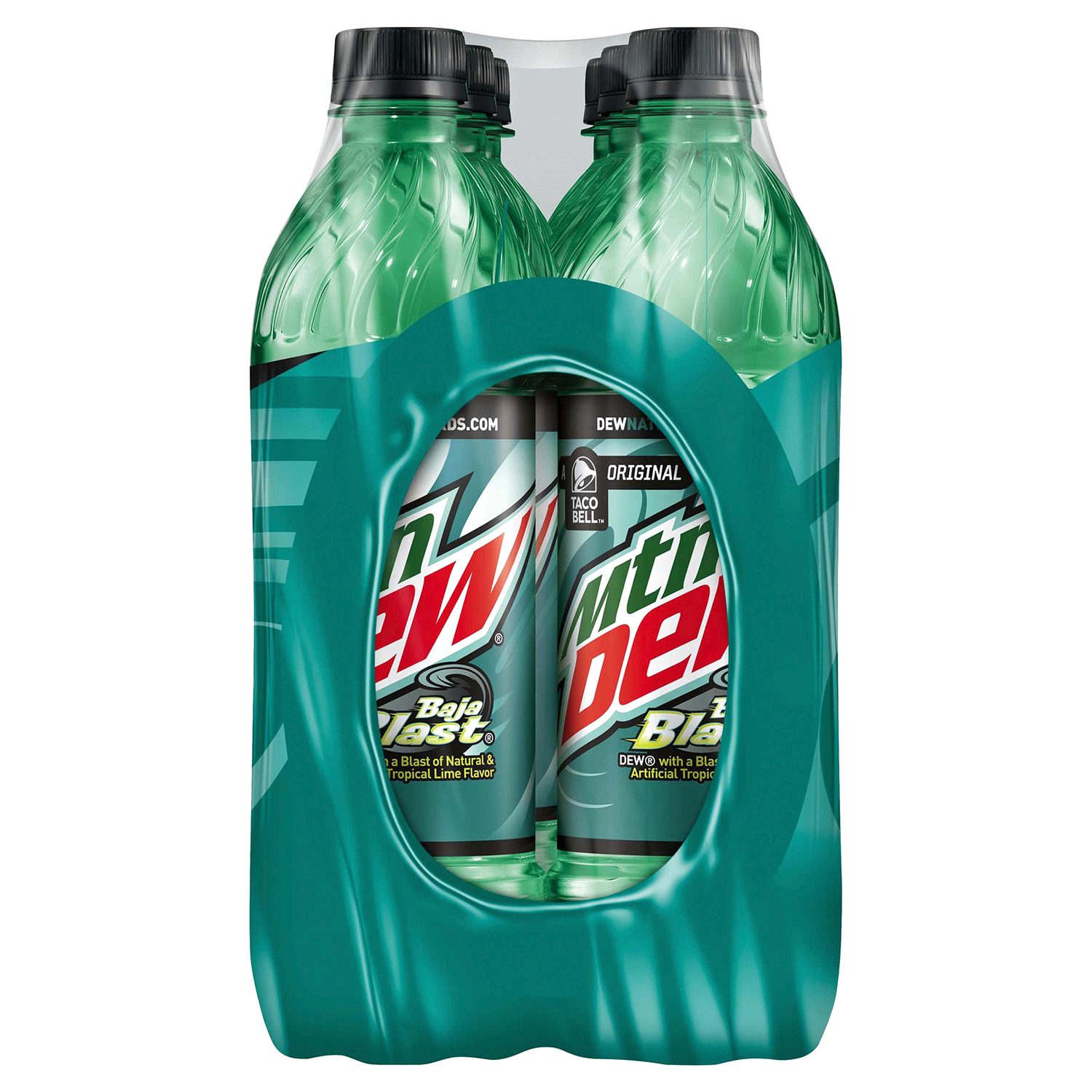 slide 3 of 4, Mountain Dew Baja Blast DEW Tropical Lime Flavor 16.9 Fl Oz, 6 Count, 6 ct; 16.9 oz