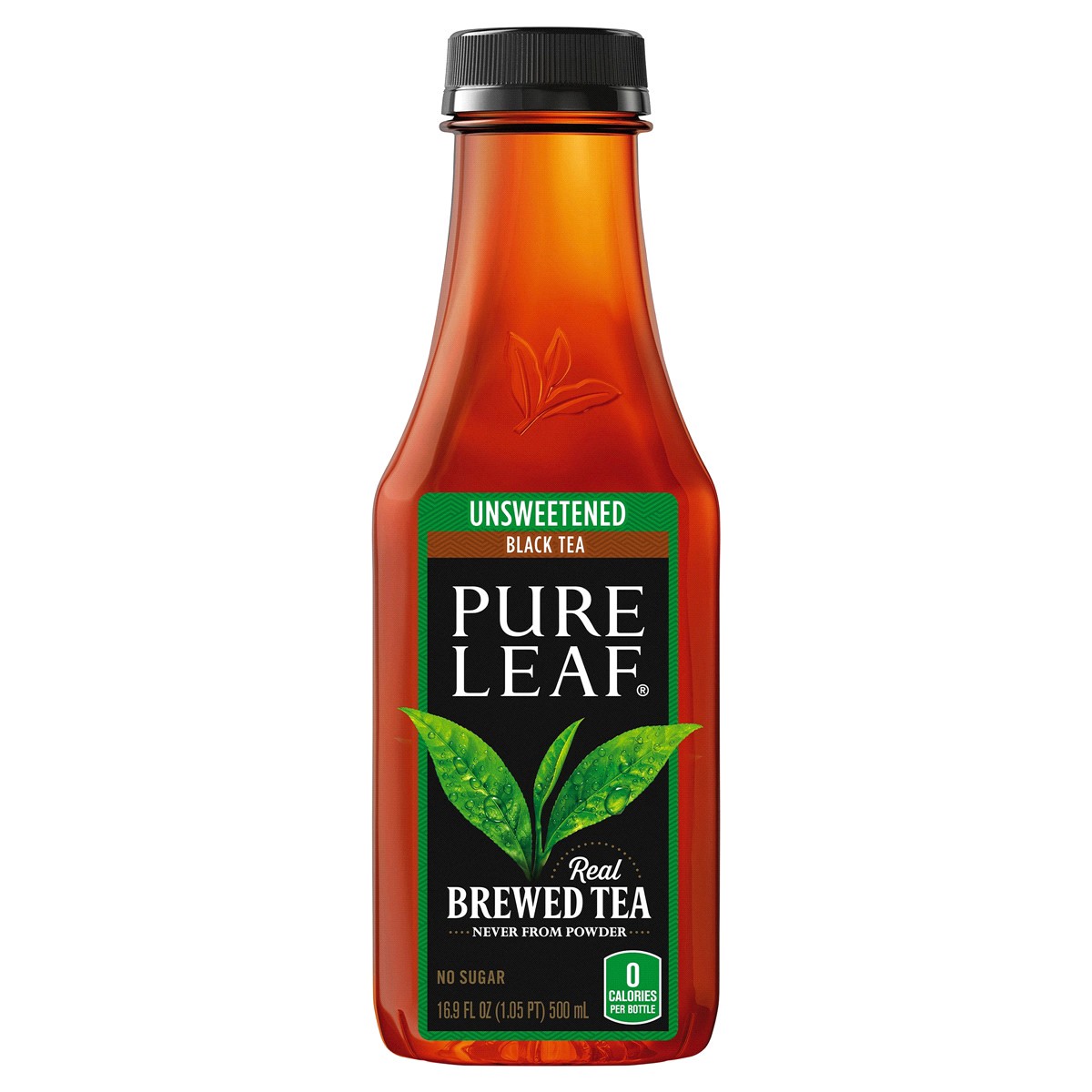 slide 2 of 2, Pure Leaf Real Brewed Tea Unsweetened Black Tea 16.9 Fl Oz 12 Count, 12 ct; 16.9 oz